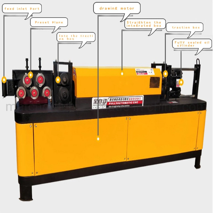 Steel Wire Bar Straighter 8mm 10mm 12mm 14mm 16mm Rebar Straightening and Cutting Machine